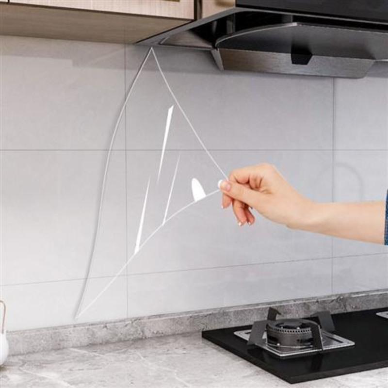 厨房防油贴纸自粘防火耐高温家用油烟贴橱柜灶台瓷砖防水自粘墙贴全