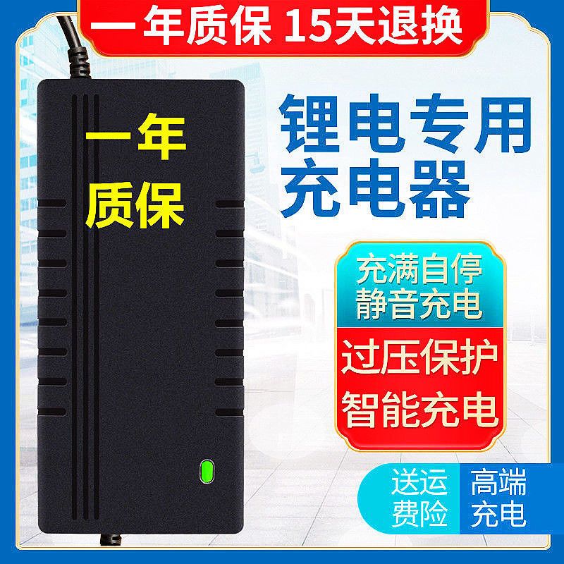 DC头 36V2A 锂电池电动车充电器24V36V48V60V72V滑板车哈雷电动车充电器