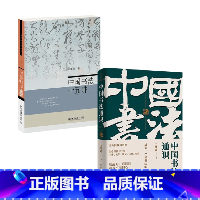 [正版]中国书法通识课+中国书法十五讲 方建勋 著 书法技法
