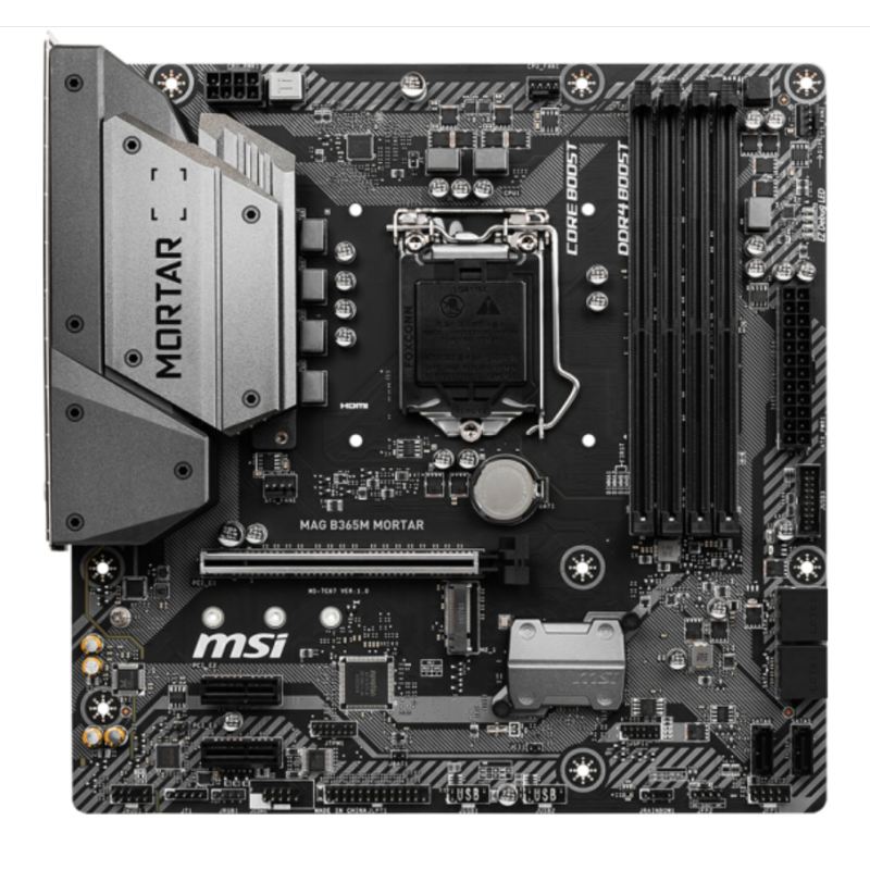 微星 (MSI) MAG B365M MORTAR 主板 +英特尔(Intel)i3 9100 酷睿四核 盒装CPU处