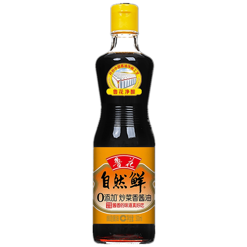 鲁花自然鲜炒菜香酱油500ml/500ml*2瓶装 新老包装随机发货 500ml