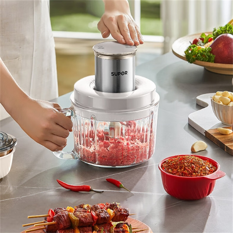 苏泊尔S多功能绞肉304不锈钢纯铜电机防塞肉全自动多功能搅肉机JRD08 /1