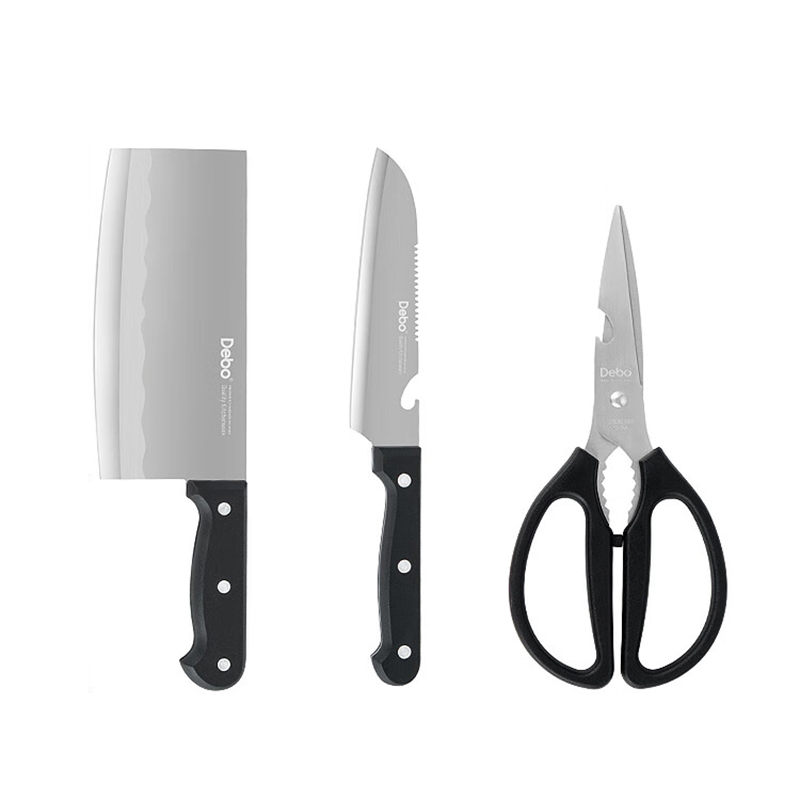 德铂刀3件套艾力克刀具套装菜刀水果刀剪刀DEP-861