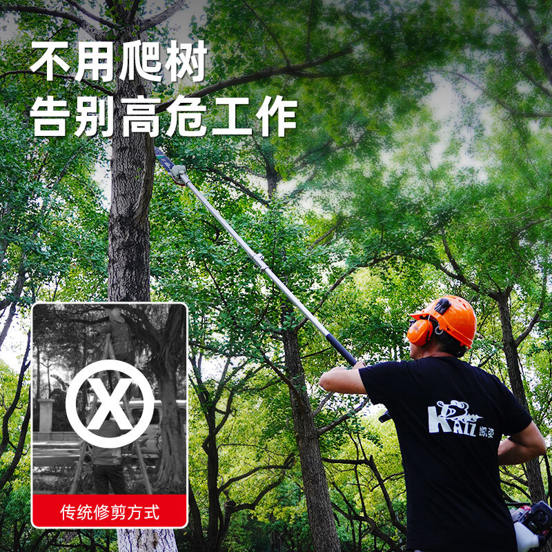 凯姿(KAZZ)汽油高枝锯长杆果树锯园林高空修枝锯KZ526GZ 单位:台高清大图