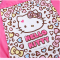 凯蒂猫HelloKitty豹纹儿童雨衣PVC材质雨披女童带书包位加厚卡通小学生幼儿园充气连体防水面料雨具玫红颜色3514