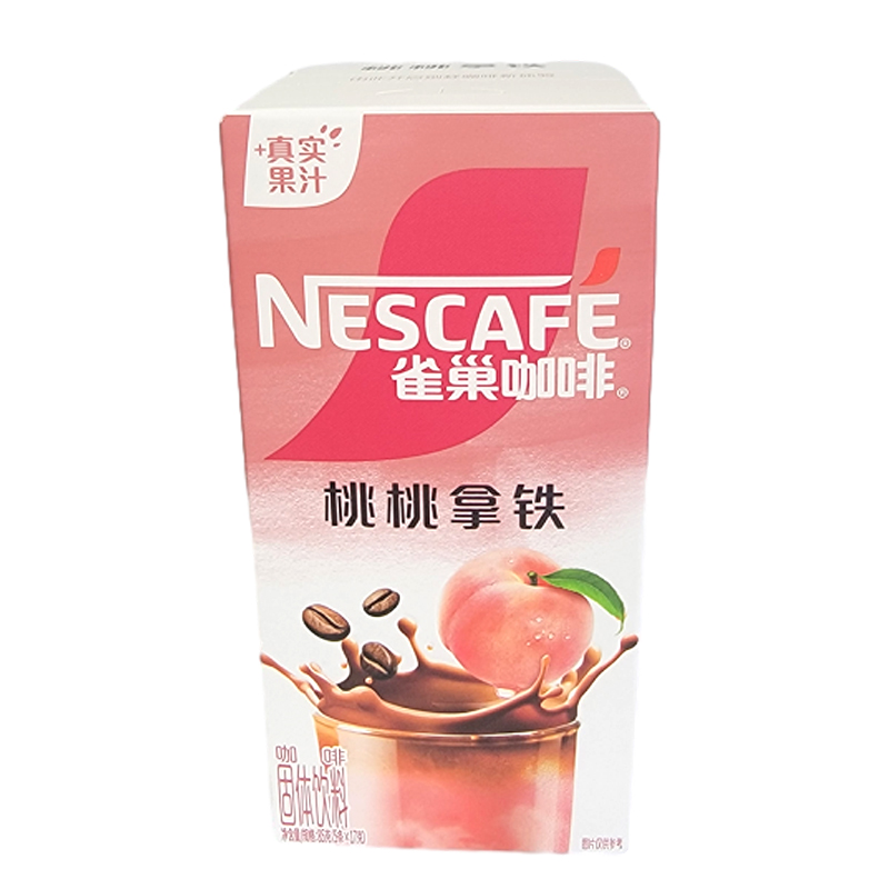 Nescafe雀巢咖啡特调果萃5条盒装生椰拿铁桃桃拿铁真实果汁椰浆高清大图
