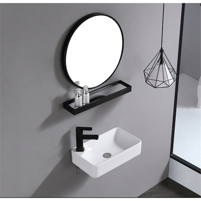 闪电客小户型洗手盆阳台挂墙式洗脸盆浴室小号面盆转角落迷你小尺寸30