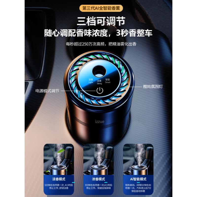 智能车载香薰汽车内香水持久淡香男女自动喷雾除异味高档摆件香氛_524高清大图