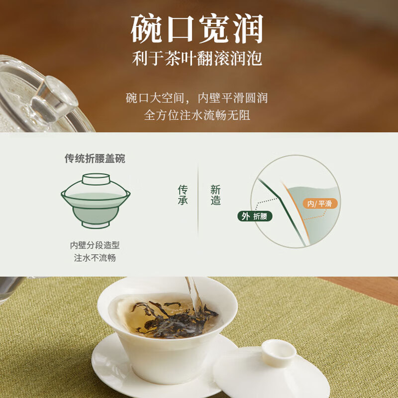 鸣盏 陶瓷功夫茶具套装德化陶瓷整套茶具家用办公茶盘便携高级礼盒羊脂玉瓷八件套MZ8010高清大图