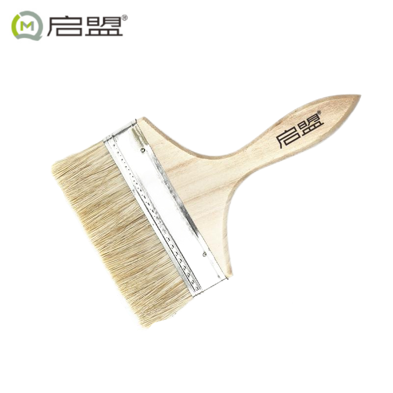 启盟猪鬃油漆刷猪毛刷子加厚8寸QM-80088\把高清大图