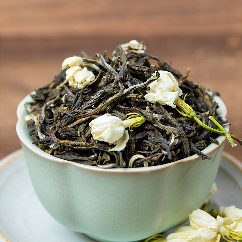 [博馨]两桶茉莉花茶三斤送茶具 1500g 一级茶叶 每桶750g送飘逸茶具一壶四杯