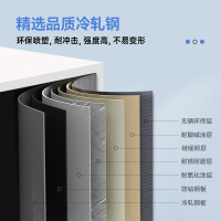 域赢保密柜文件办公档案柜钢制保险柜指纹密码锁灰白矮柜单节带暗抽