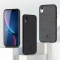 ESCASE iPhone xr手机壳苹果xr手机外壳 xr保护套 个性创意全包边防摔贴皮背壳 ES-19深邃黑