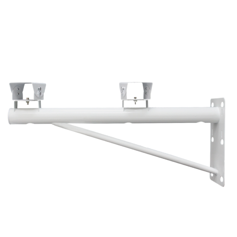 zxze监控摄像头安装支架hlsxtzj03于室外双枪高速球机横臂抱柱电线杆