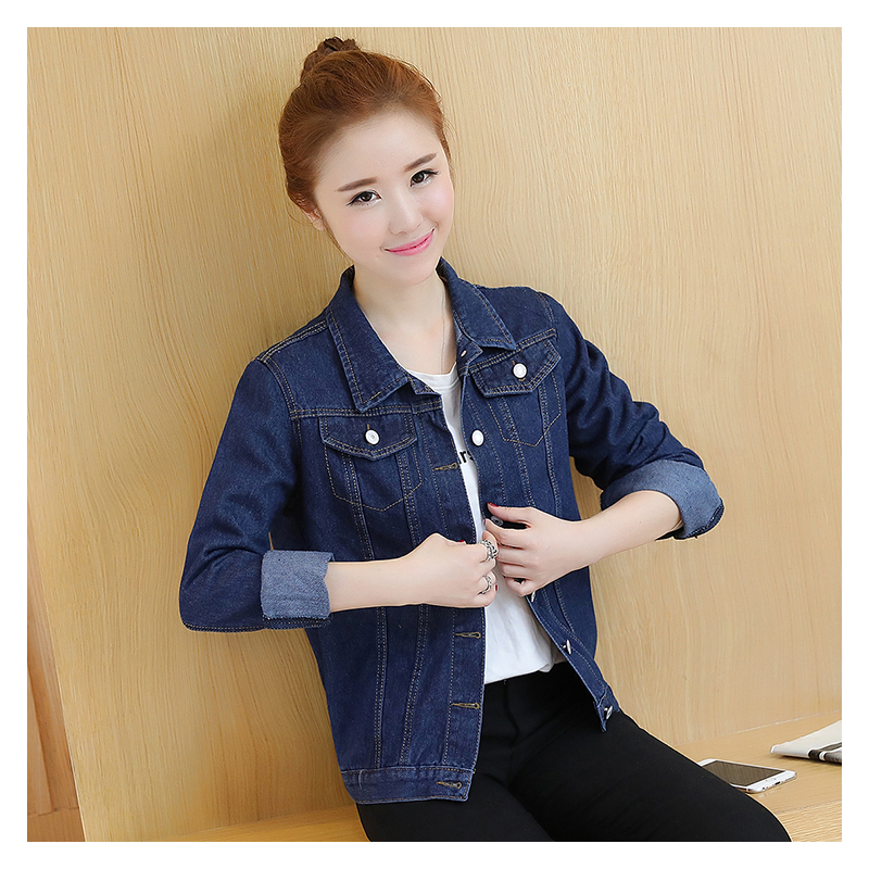 牛仔外套女短款2020春秋韩版牛仔衣短外套长袖工装夹克牛仔服上衣