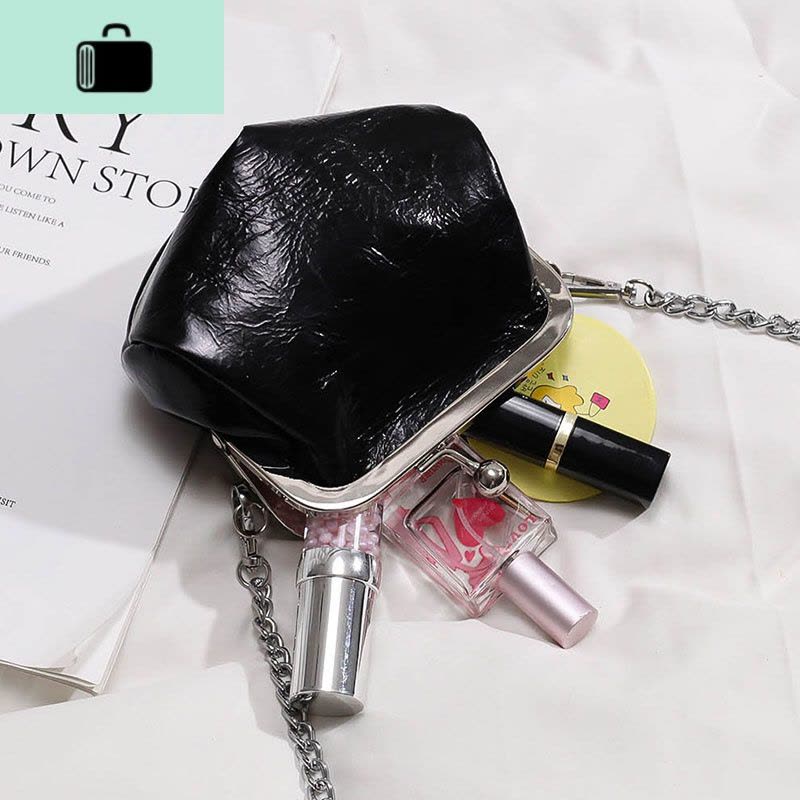 网红小黑包迷你贝壳单肩包潮包包女包新款2020春夏百搭ins斜挎包NEW LAKE女斜挎包图片