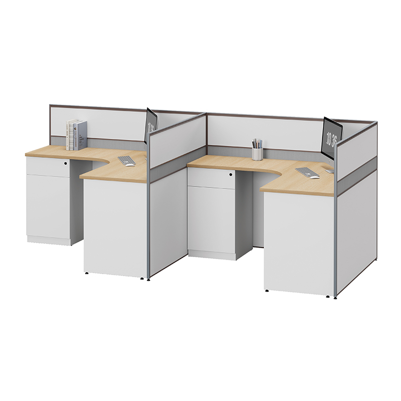 臻远ZYGW-014屏风工作卡位职员桌办公桌 F型双人位