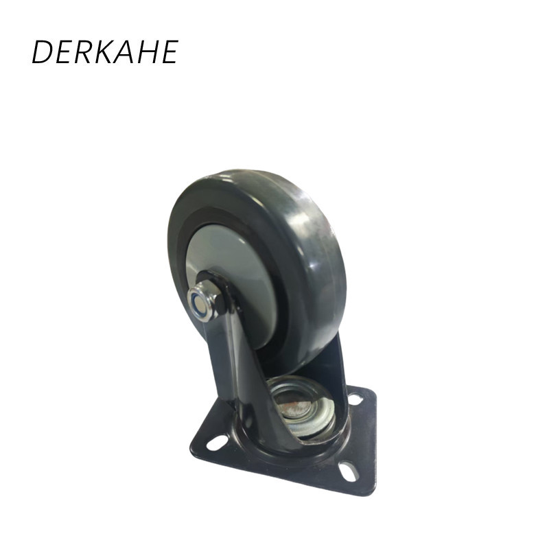 DERKAHE 中型手推车聚氨酯轮 φ100×32(4寸) 万向款 个