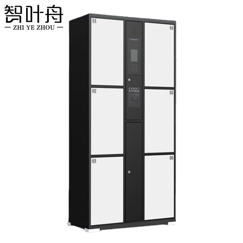 智叶舟电子存包柜人脸识别6门850*460*1800mm台高清大图