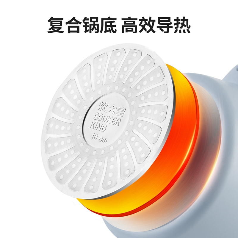炊大皇年轮系列奶锅NG18NLBL