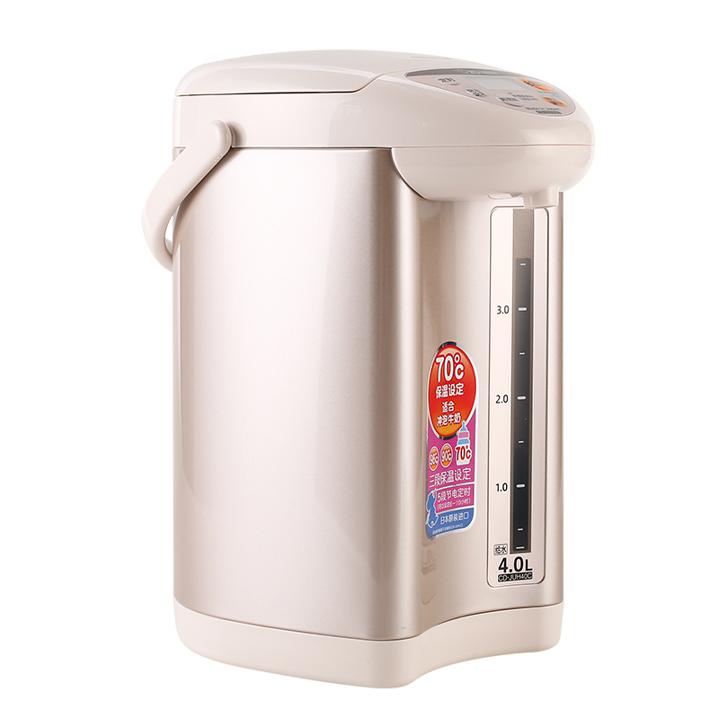 象印(ZO JIRUSHI)电水瓶CD-JUH40C日本进口温控器按键式电热水瓶保温家用微电脑电动给水烧水壶 PA桃红