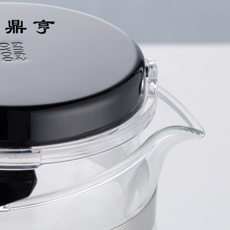 鼎亨飘逸杯76玻璃泡茶壶可拆洗过滤玲珑杯耐热玻璃茶具茶道冲泡器