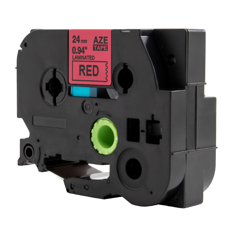 [精选]雅富仕-兼容Brother标签机/标准覆膜标签色带TZE-451红底黑字24mm*8M高清大图