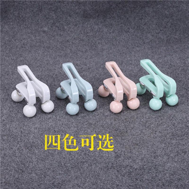 全身通用滚轮按摩器滚珠紧肤手臂腿部腹部小腿肌肉提拉肩部按摩轮 按摩四珠车粉
