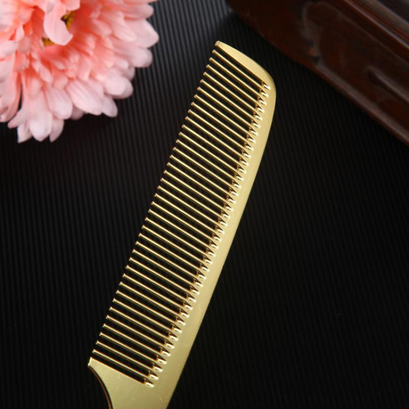 金属铜梳梳木梳直发梳梳生发梳钢齿梳洛滑梳子家用细齿