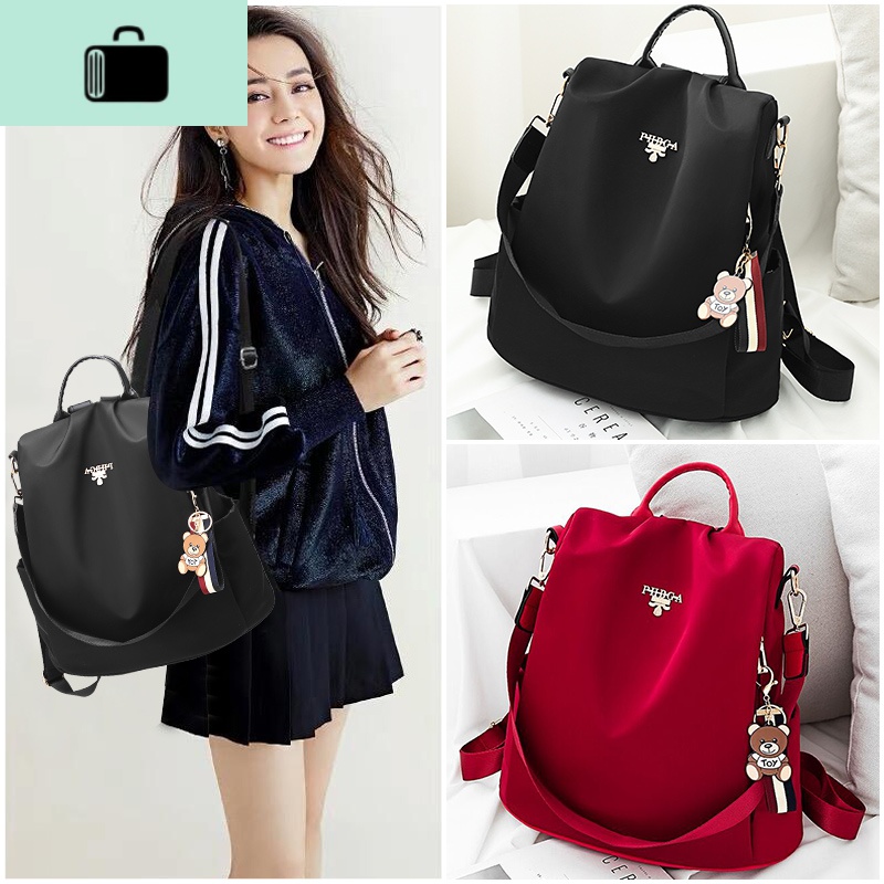 防盗单双肩包女2020新款潮时尚牛津布帆布书包多用旅游女士小背包NEW LAKE高清大图