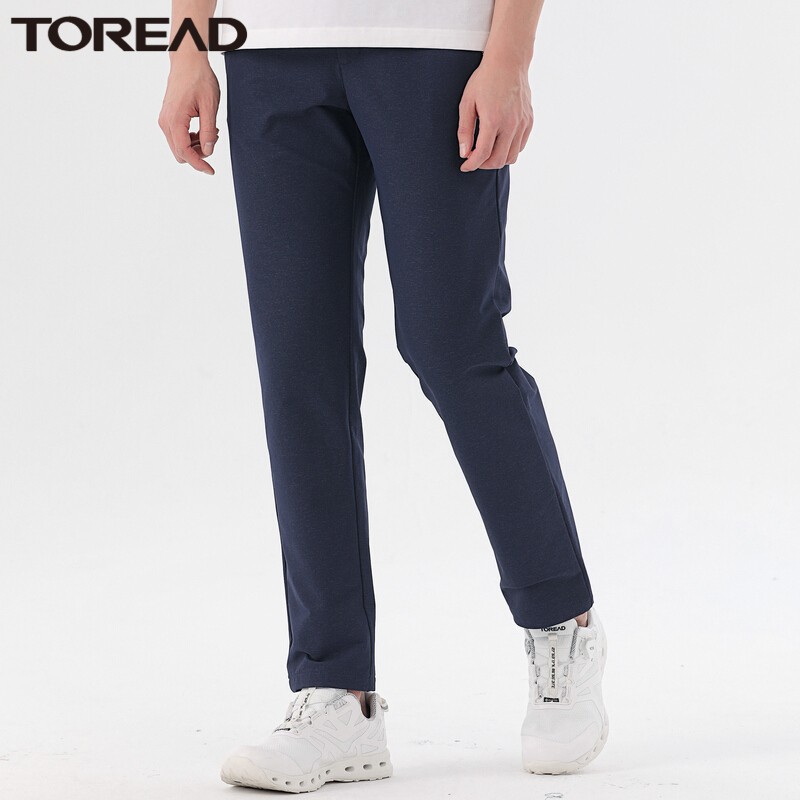 探路者男士户外裤子弹力耐磨徒步长裤春夏季男士四面弹力功能面料修身