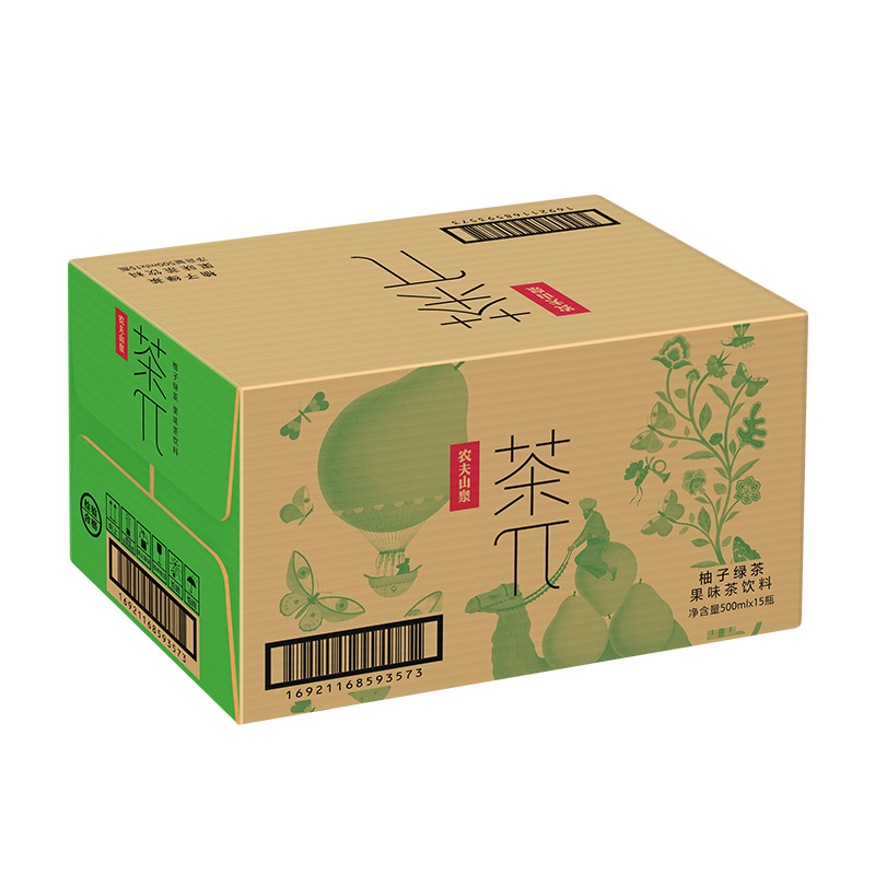 农夫山泉 茶π柚子绿茶500ml*15瓶 整箱高清大图