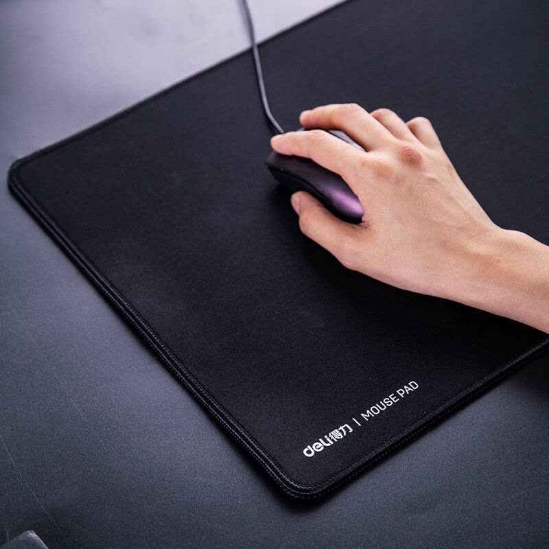 得力2226 大型鼠标垫 锁边防水 800*300mm 黑色 (个)图片