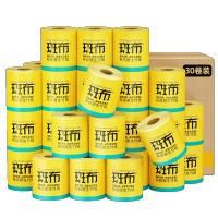 斑布 BASE系列原色竹纤维有芯卷纸3层160克30卷卫生纸巾