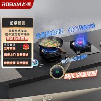 老板4.8kW防干烧燃气灶自营双眼灶煤气灶单灶具燃气灶台嵌两用灶煤气炉炉具带熄火保护51B0A(液化气)