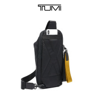 TUMI途明 TAHOE系列 男士单肩斜挎包 个性网状尼龙徽标拉链 流线型设计男士腰包0798675D-黑色