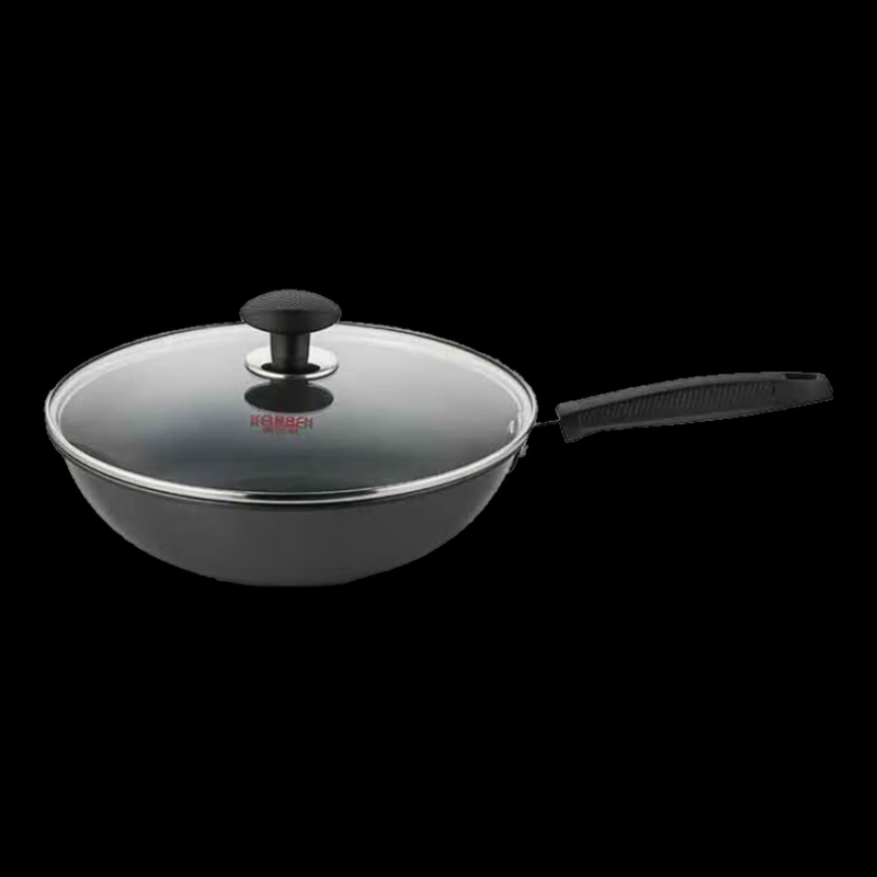 康巴赫家吉厨真不锈炒锅无涂层精铁不粘炒菜锅家用32cm LPB-JT32