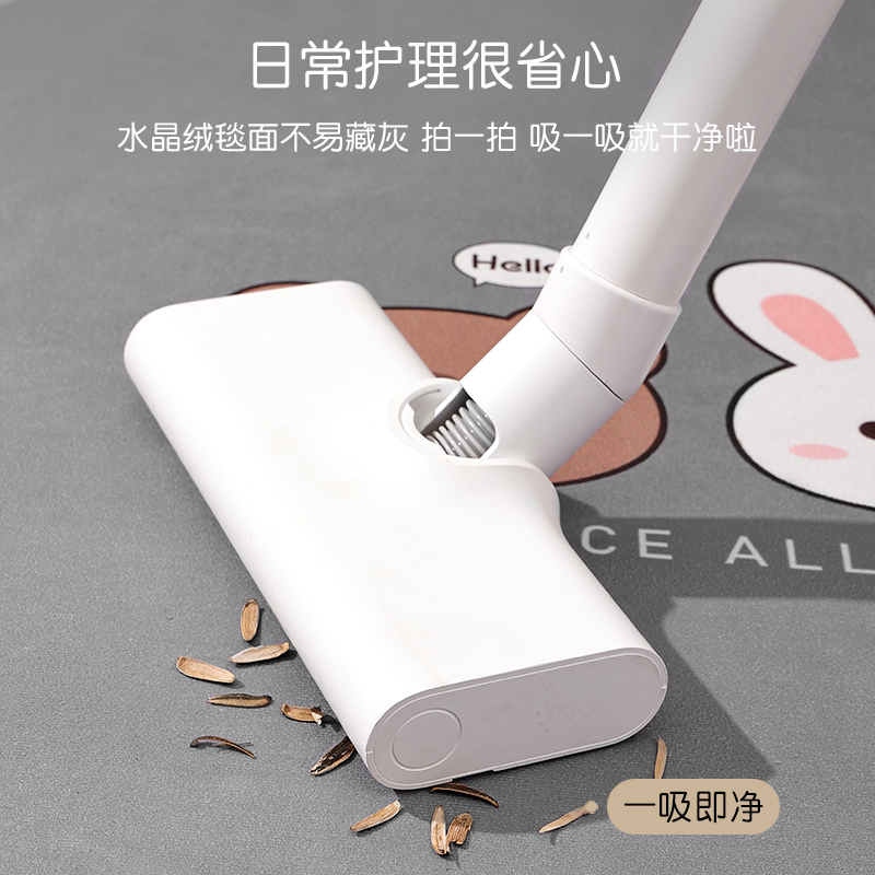 卡通儿童房圆形地垫家用学习椅子书房脚垫阅读区垫子卧室床边地毯