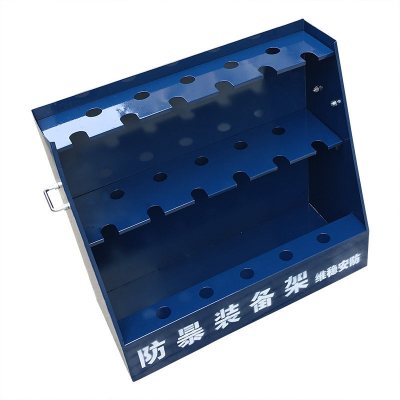 丛林狐防暴装备架盾牌钢叉橡胶棍支架安保器材架安防展示架子保安棍防爆装备架防爆支架
