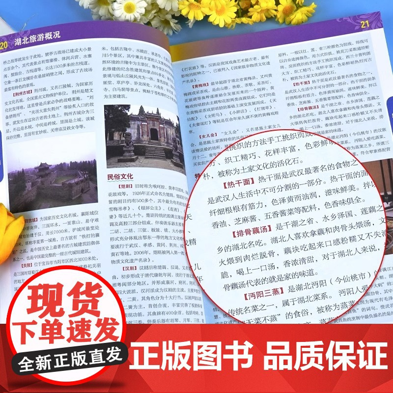 湖北省地图册 湖北地图集湖北交通旅游地图册 详细到乡镇 武汉恩施宜昌地图 中国分省地图册 湖北自驾游 自助游地图集202