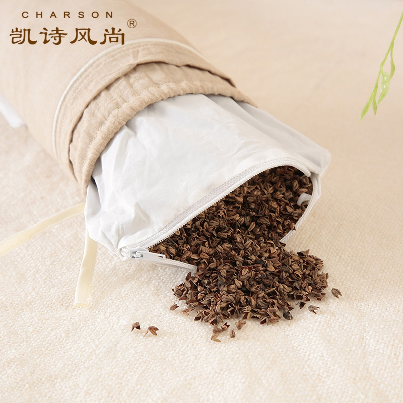 凯诗风尚(CHARSON)枕芯 苏宁自营 高山苦荞组合护颈枕头芯全荞麦壳填充枕芯多功能可单独使用枕头