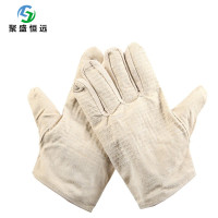聚盛恒远 帆布手套劳保手套 加厚隔热耐磨防滑耐高温防护劳动工作手套JS0909