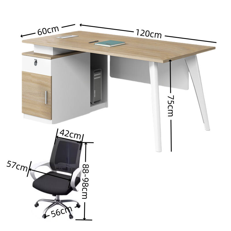 豫龙都办公桌含椅套高清大图