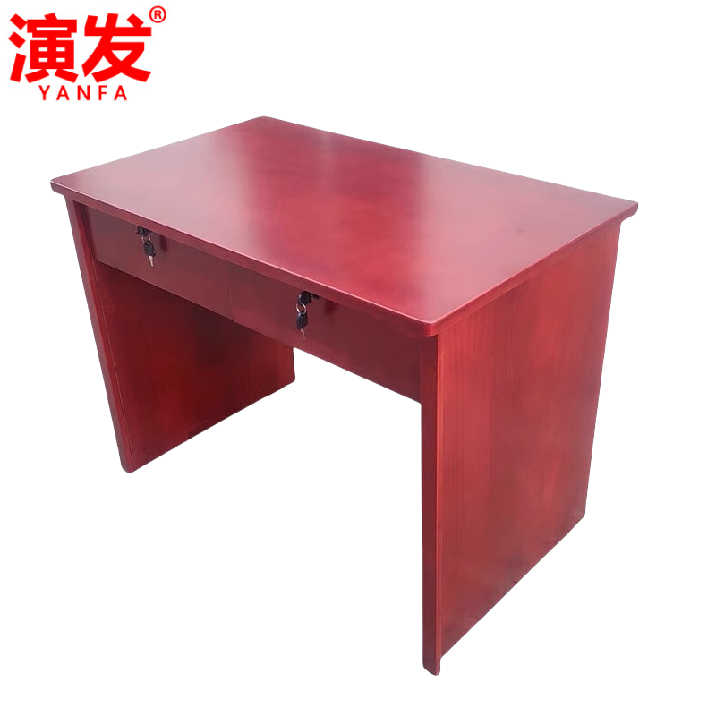 演发 学习桌 胡桃色 张高清大图