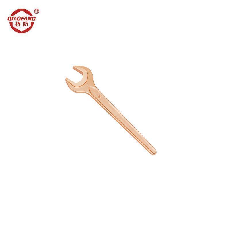 中泊集团 桥防(QIAOFANG) QFB140 铍青铜防爆单头呆扳手 41mm
