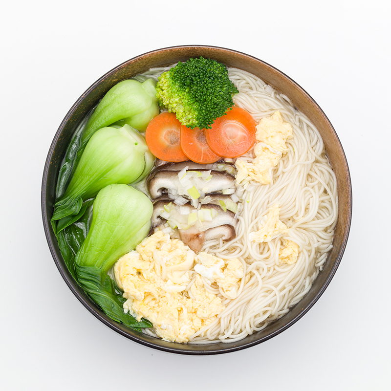 绿卡鲜蔬芙蓉汤面(手工面) 非油炸 泡面 汤面 方便速食面 整箱装 12杯装