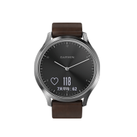 Garmin佳明vivomove HR光电心率监测智能时尚防水运动健身功能手表防水50m（经典版 典雅黑）