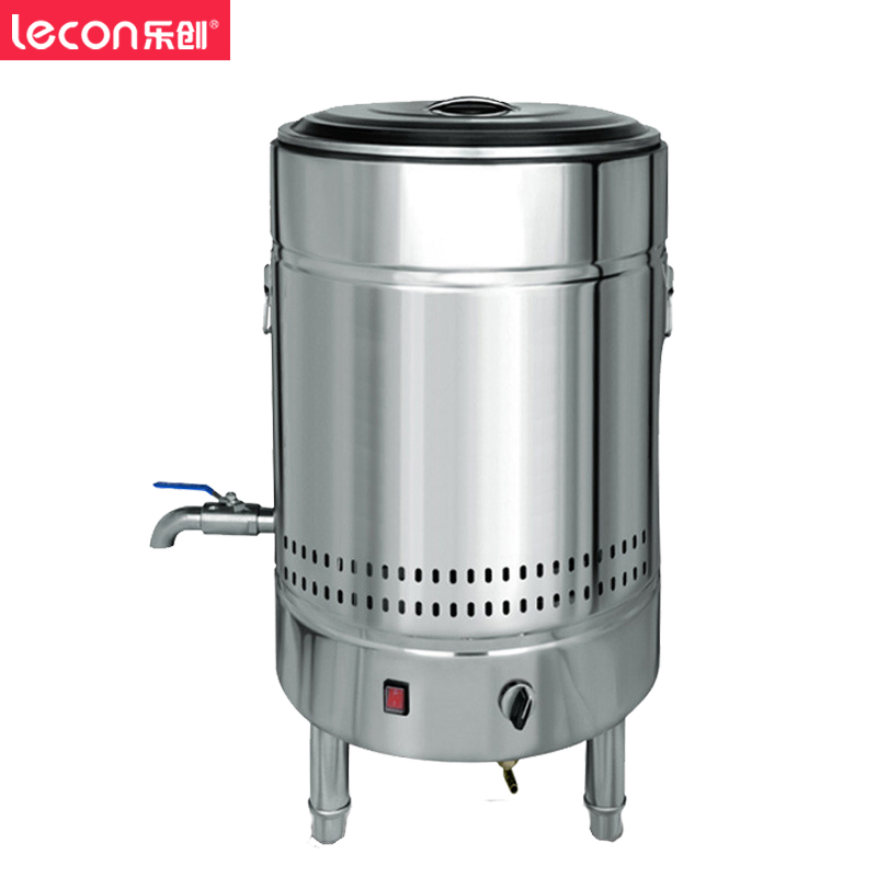 乐创煮面炉商用煮面桶煲汤炉双层保温炉电汤面炉麻辣烫机50型燃气