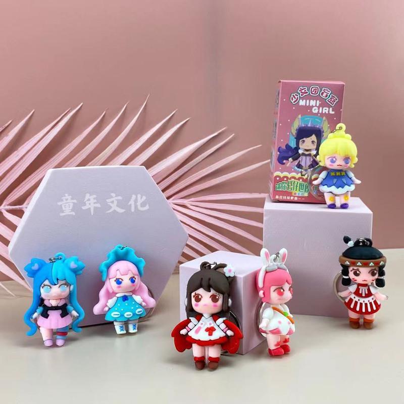 新款手办追光少女盲盒摆件卡通儿童女生版生日礼物盲盒 少女盲盒[1个可以备注指定款]
