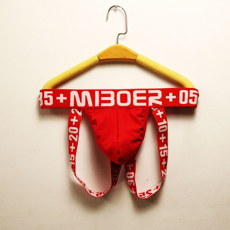 suntek男士情趣内裤露jj套超薄透明开档骚日系冰丝内裤生理茎双丁字裤